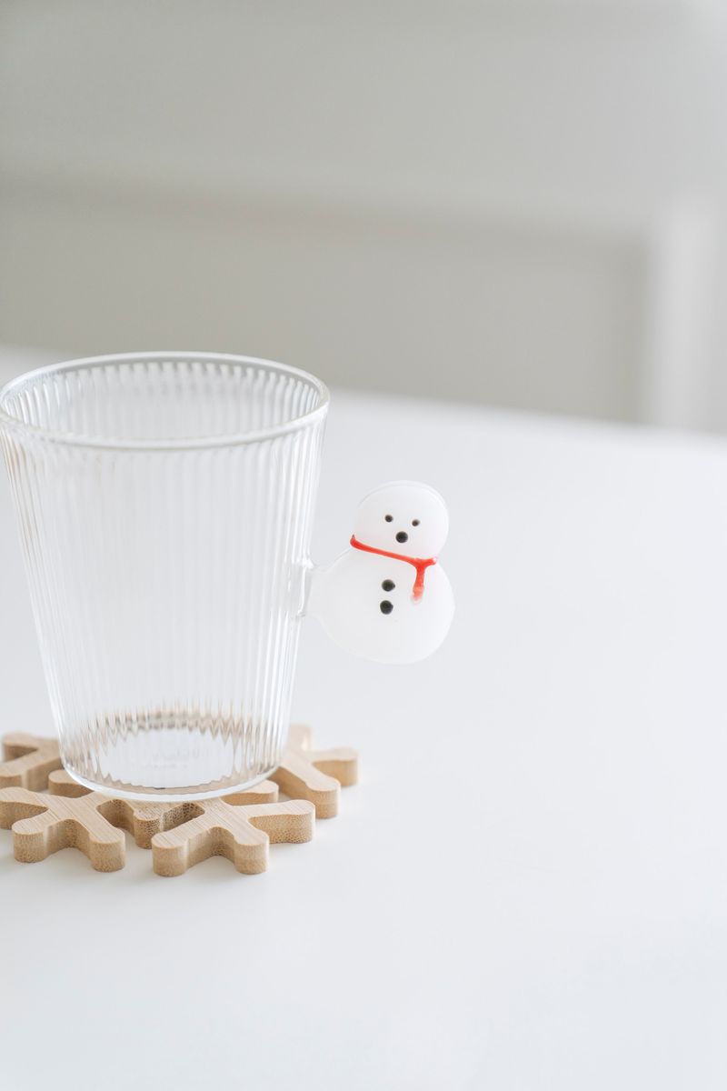 Tekopp - Glass Riller Snømann