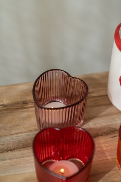 Hovedbilde Telysholder hjerte – rosa