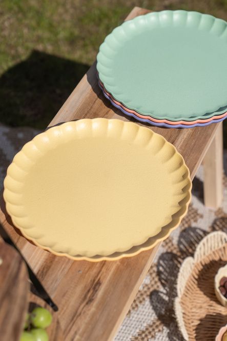 Hovedbilde Soft tallerken – Ø27,5 cm – gul
