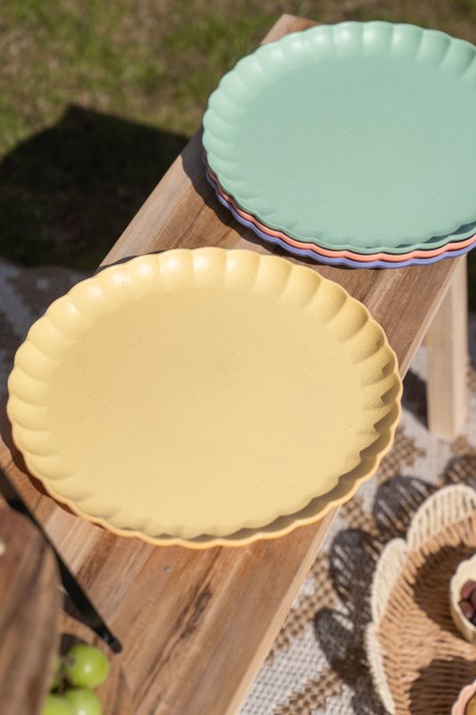 Soft tallerken – Ø27,5 cm – gul