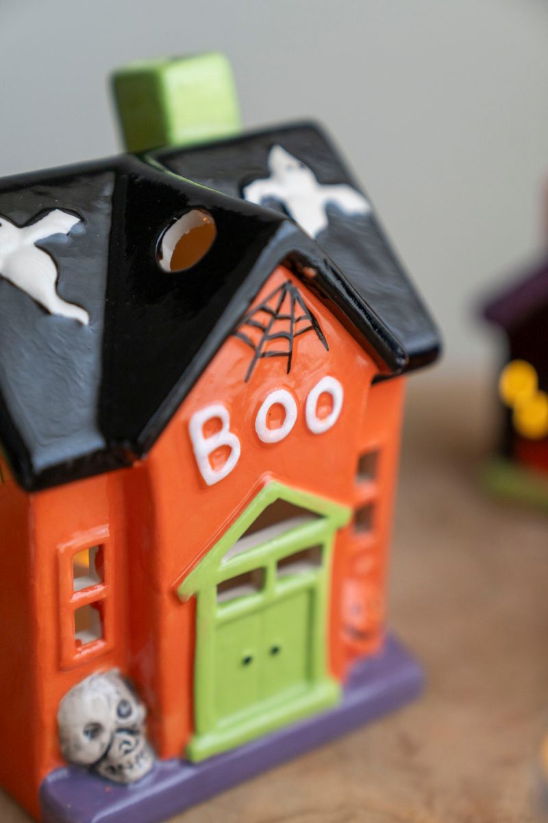 LED Halloween Hus 15cm - Boo