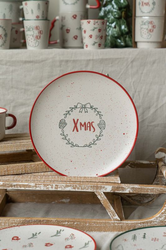 Julehilsen Tallerken 26,5cm - Xmas