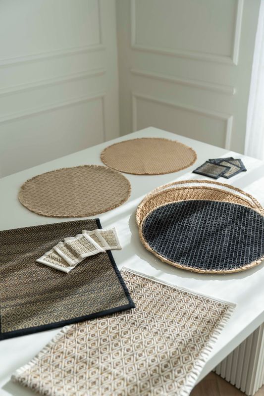 Brikke Jute 38cm - Lys