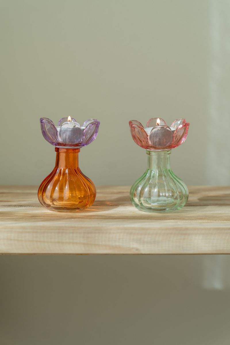 Telysholder blomst – grønn
