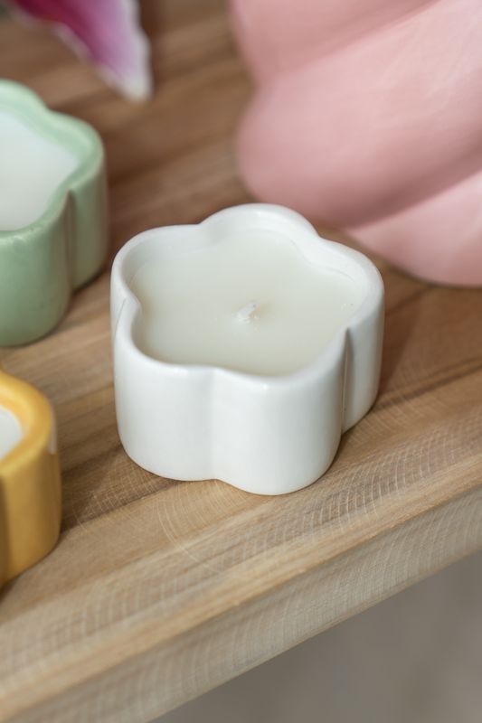 Lys blomsterpotte – Beige