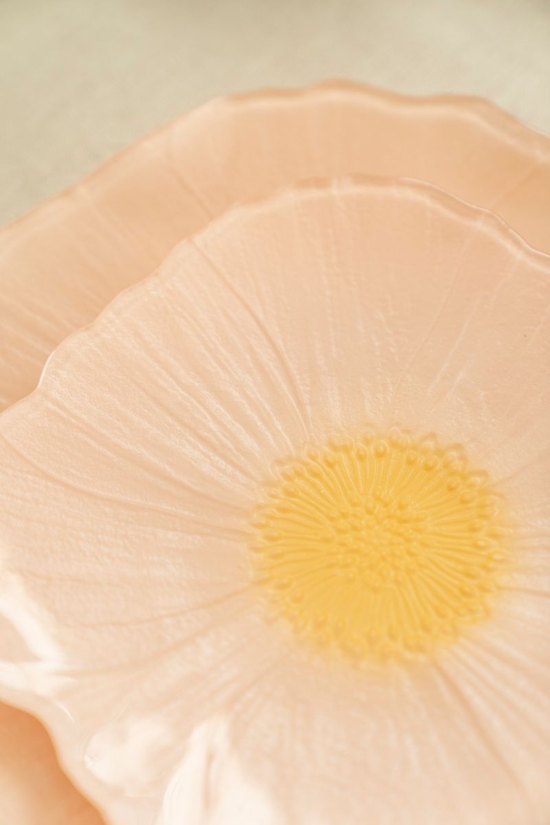 Valmue Tallerken 21cm - Fersken