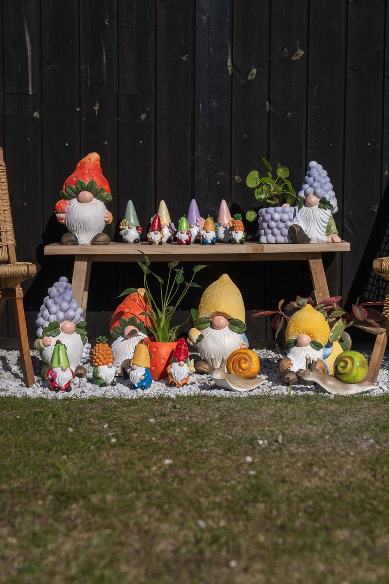 Nisse med frukthatt – stor – sitron