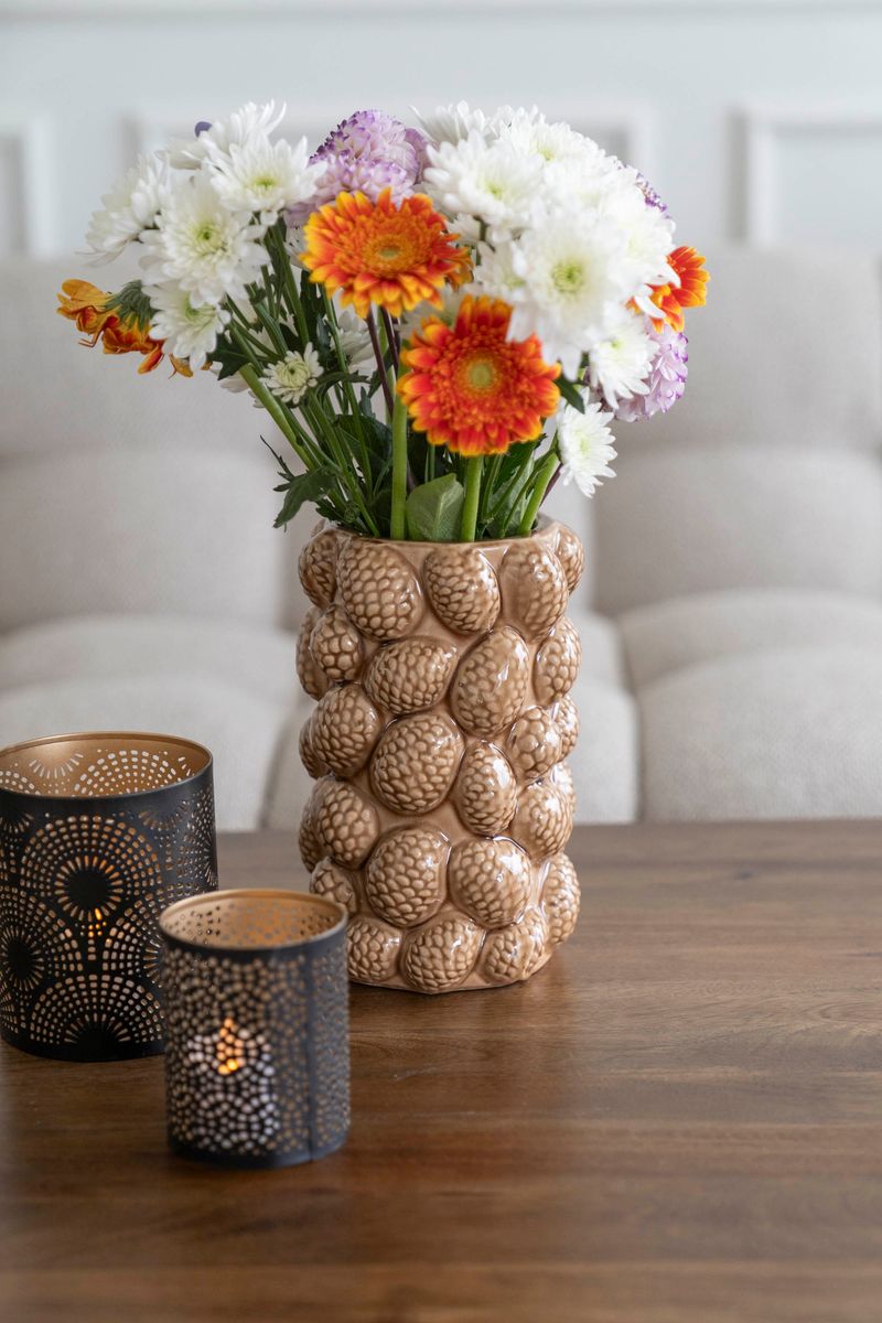 Vase - Kongle 23cm Brun