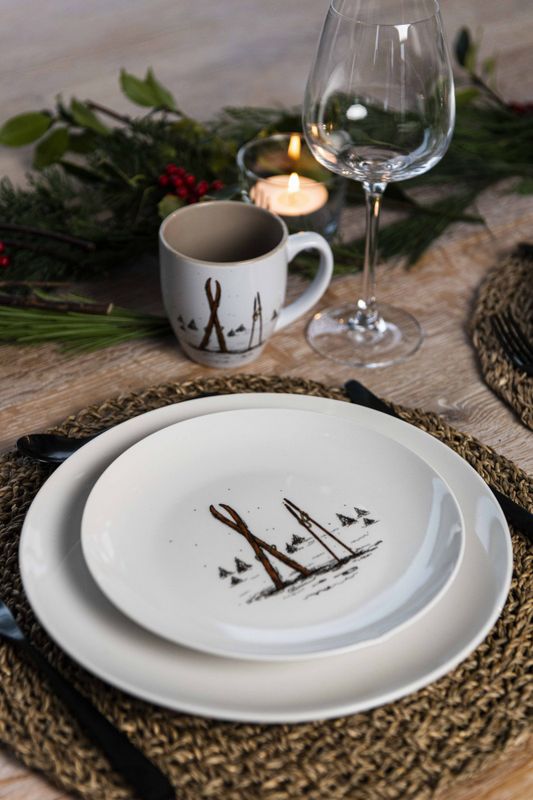 4 x Sirdal Ski & Stav Tallerken 20 cm