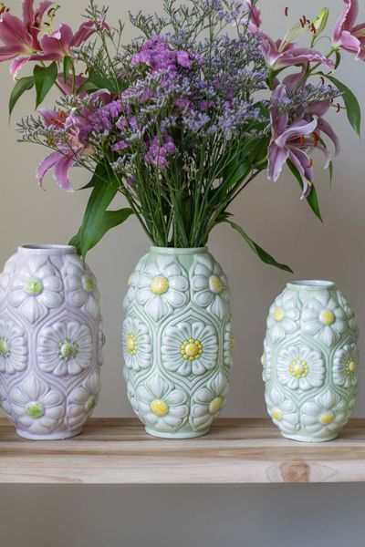 Hovedbilde Vase blomster – 22 cm – Grønn