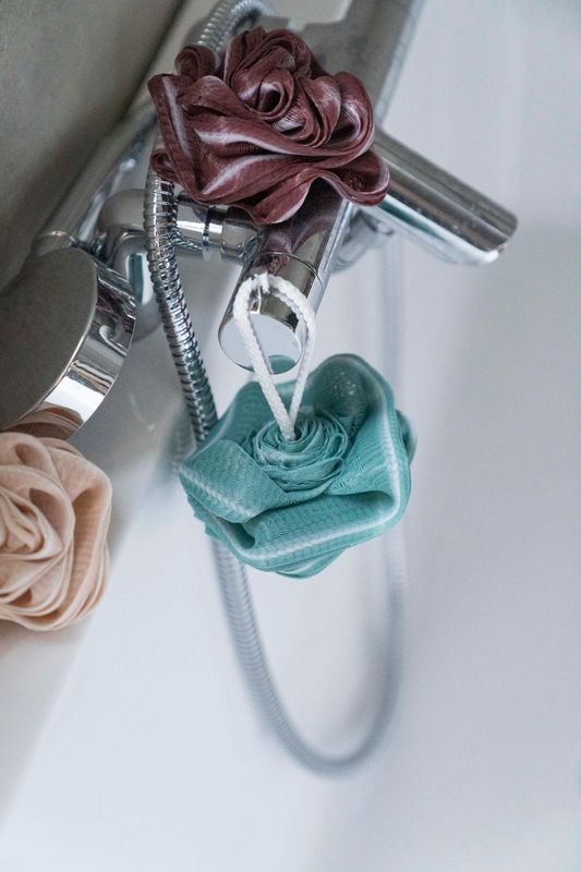 Loofah Blomst - Blå