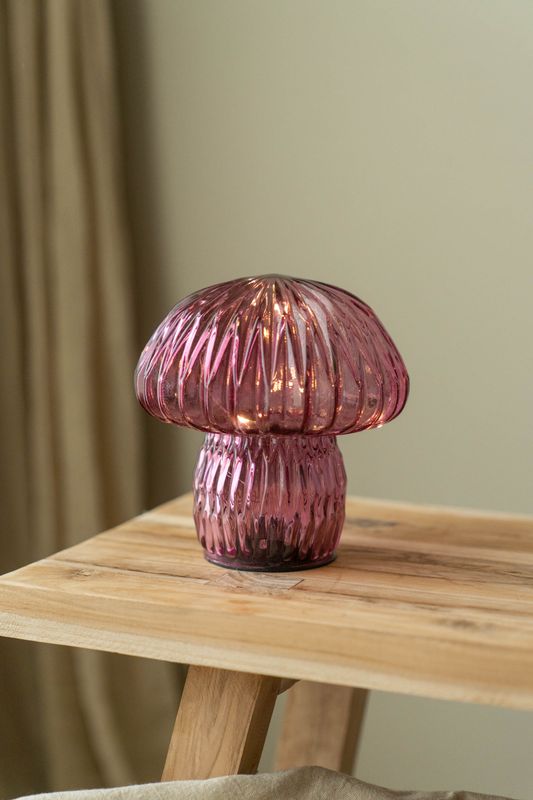 Glassopp LED 15cm - Rosa