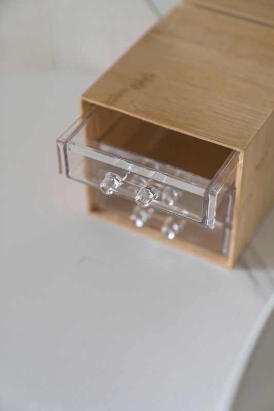Smykkeoppbevaring Bambus - 15x12x10cm