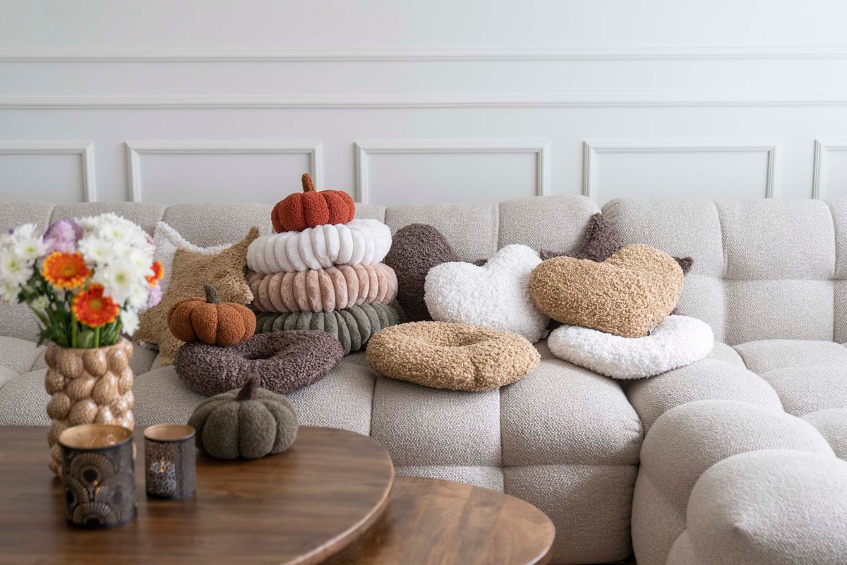 Pute Stjerne 43x30cm - Beige