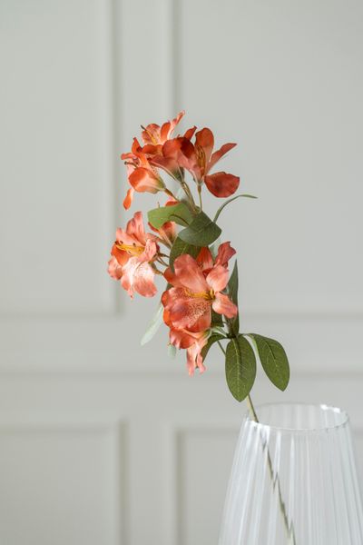 Hovedbilde Kunstig Blomst Engkarse 65cm - Oransje