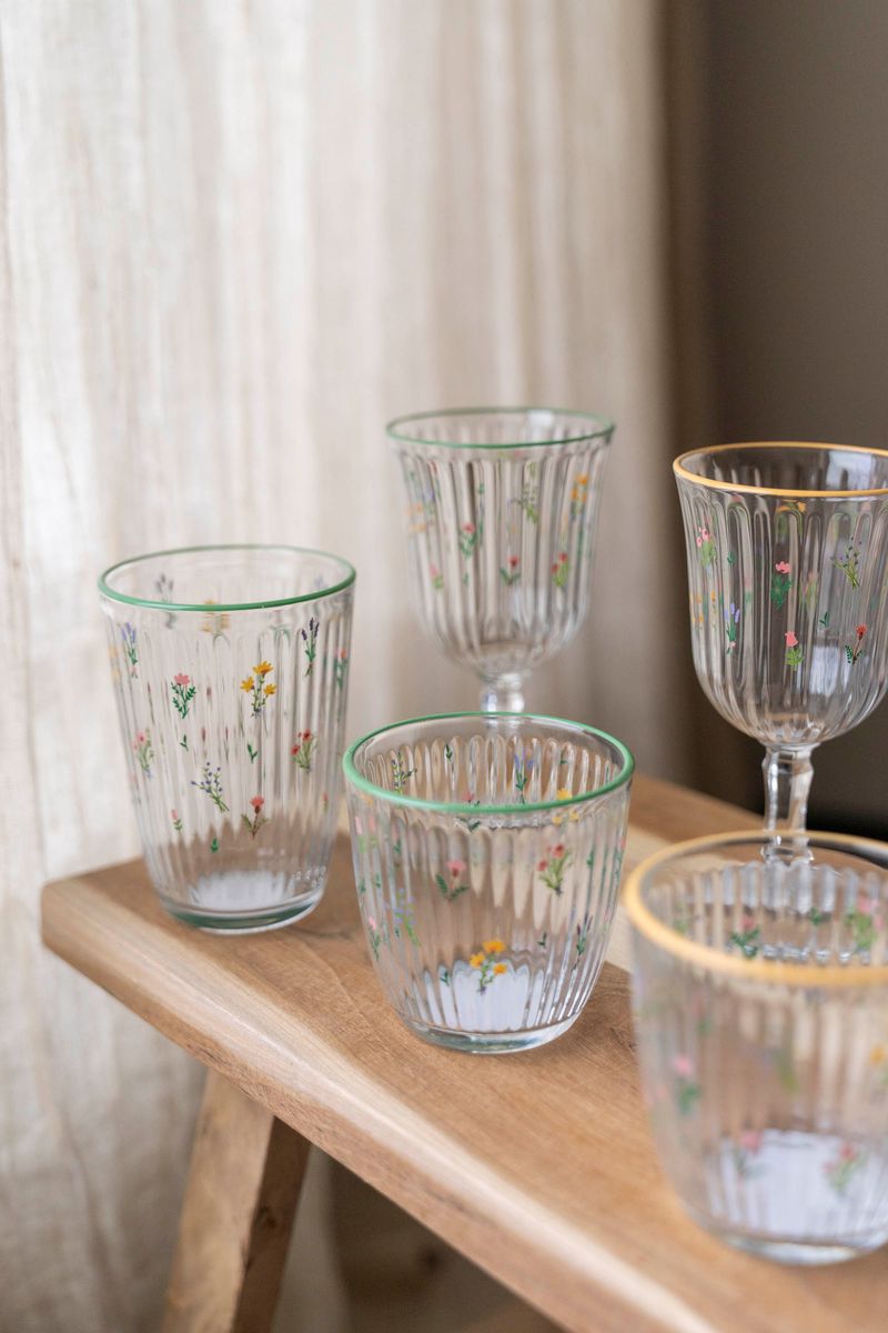 Markblomst Vannglass 395ml - Gul