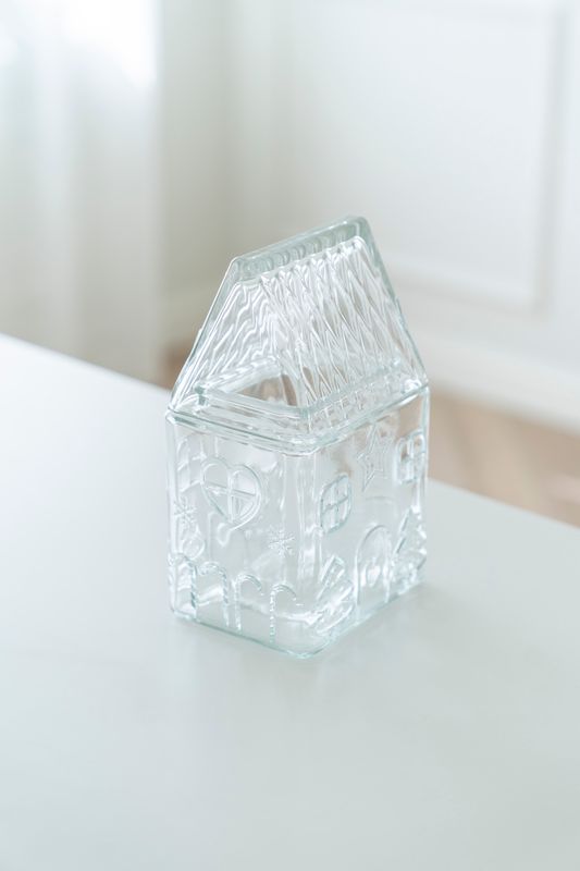 Glasskrukke Hus 1,5L