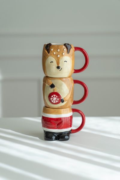 Hovedbilde Xmas Kopp 3pk - Reinsdyr