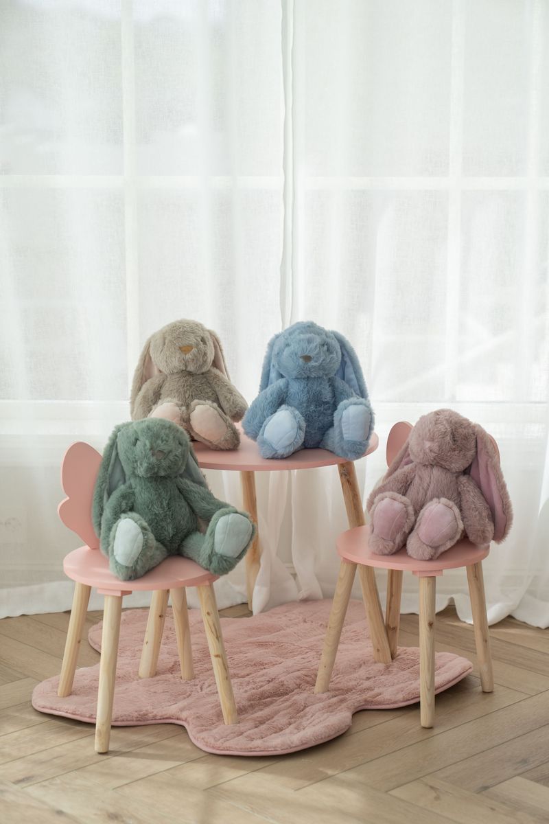 Kosedyr kanin – 40 cm – Blå