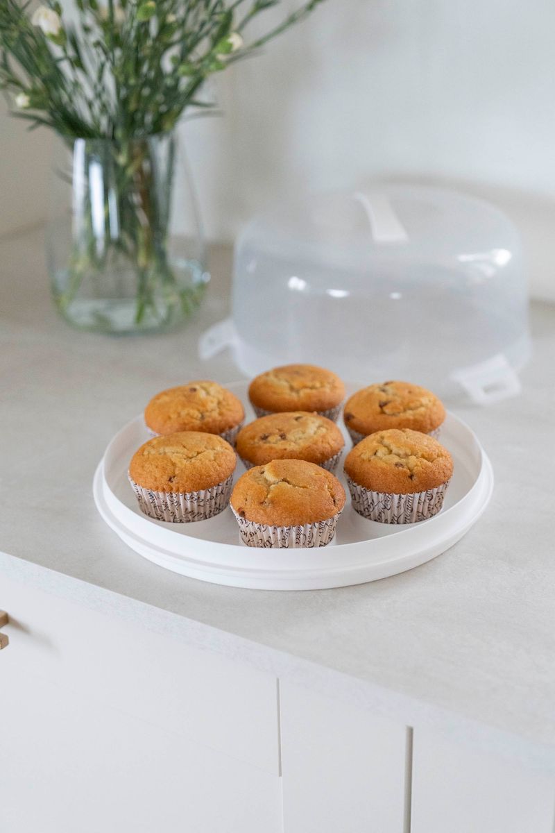 Kakeboks m/cupcake holder - Hvit