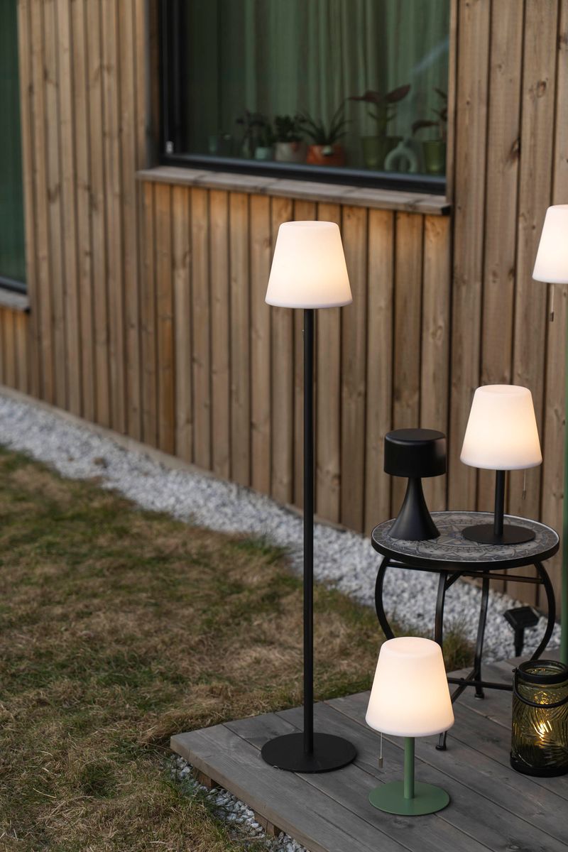 LED Lampe Høy Flerfarget Svart