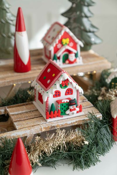 Hovedbilde Pepperkakehus 14cm - Snømann