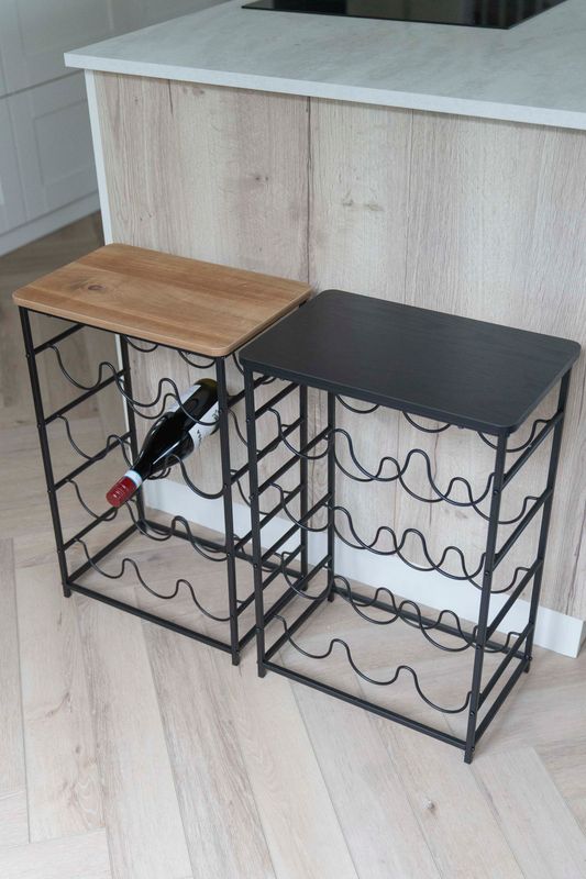Vinstativ/Sidebord 40x60cm Svart