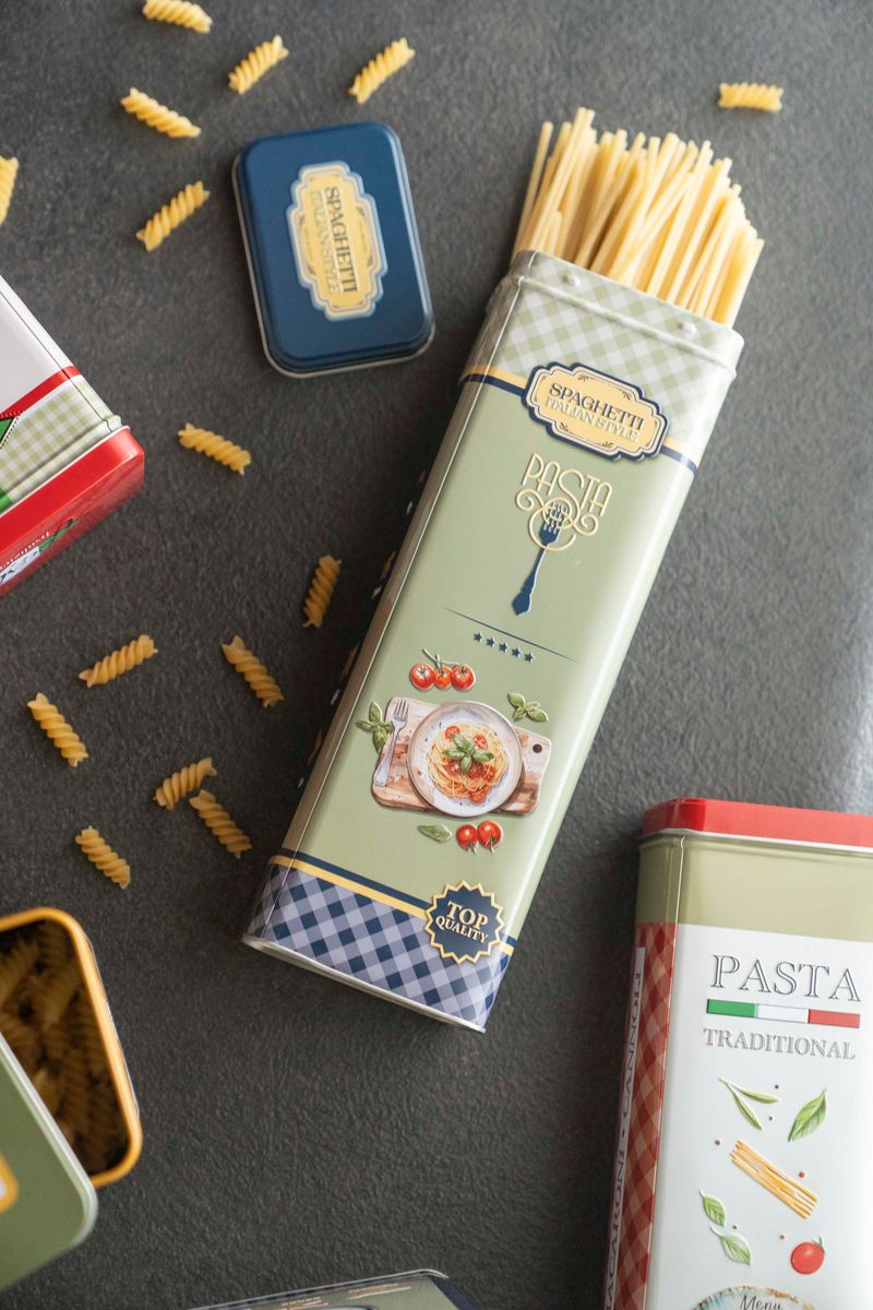 Milano Oppbevaringsboks Pasta – 9,5 x 7,5 x H 19,5 cm - Blå