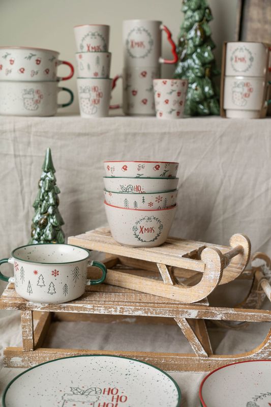 Julehilsen Skål 14cm - HoHoHo