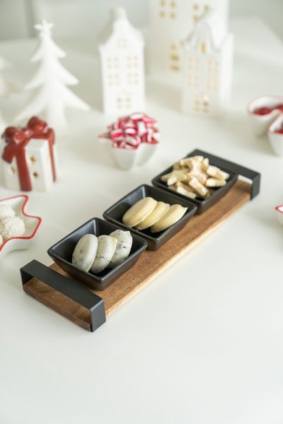 Hovedbilde Serveringssett m/3 skåler og brett