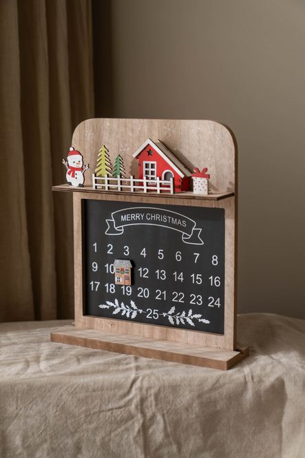 Hovedbilde Julekalender Tavle - Snømann