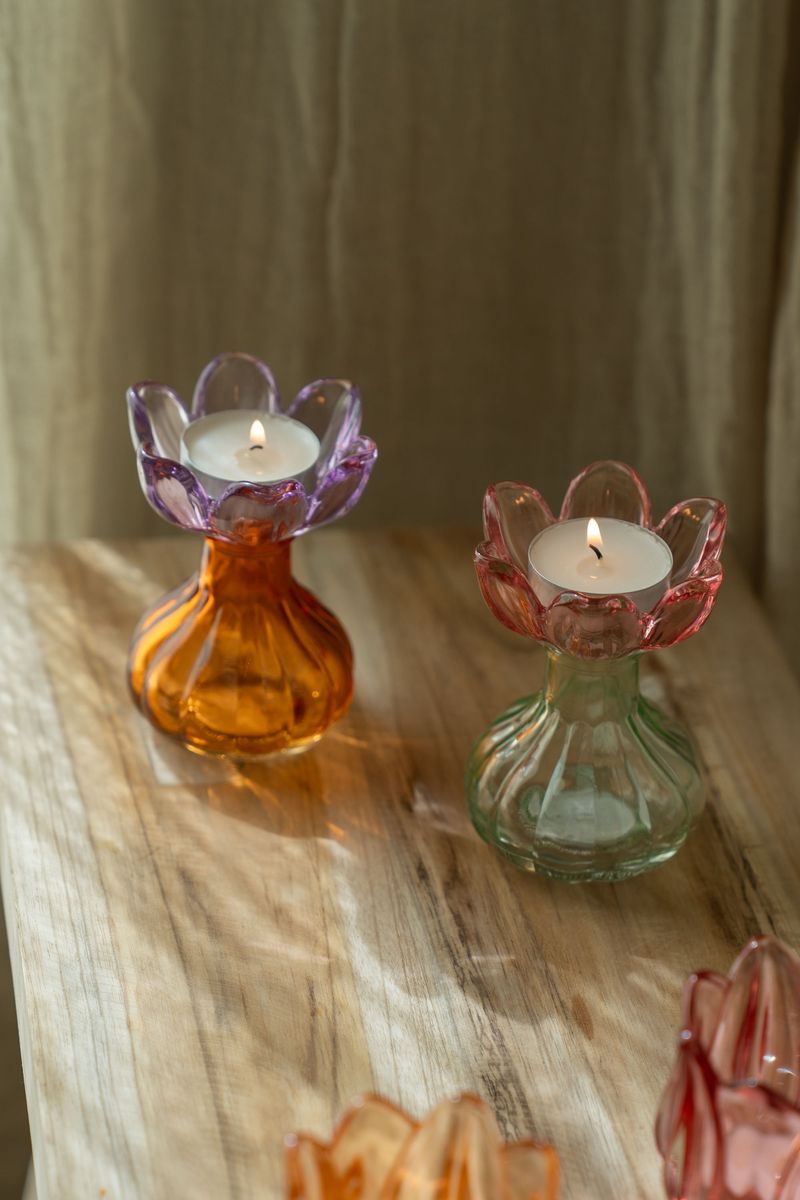 Telysholder blomst – oransje