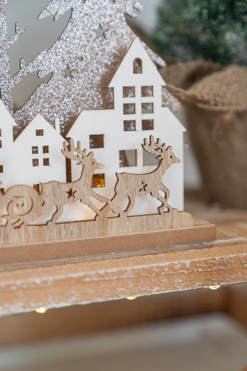 Xmas Bordlampe 19cm - Slede