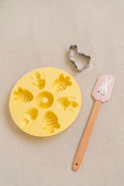 Hovedbilde Silikon bakeform – sett med 3 – Gul