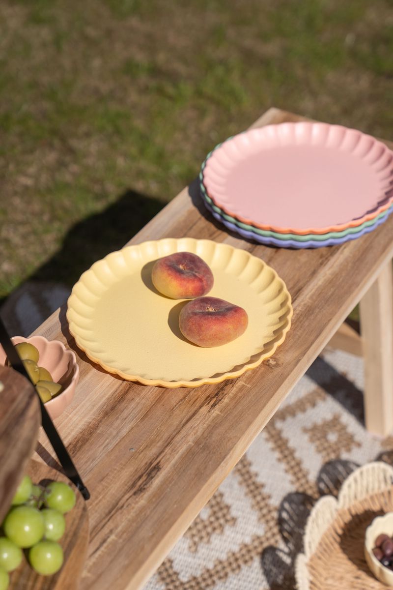 Soft tallerken – Ø20 cm – gul