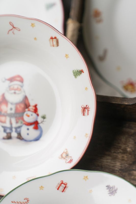 Juleminner Dyp Tallerken 22cm - Nisse