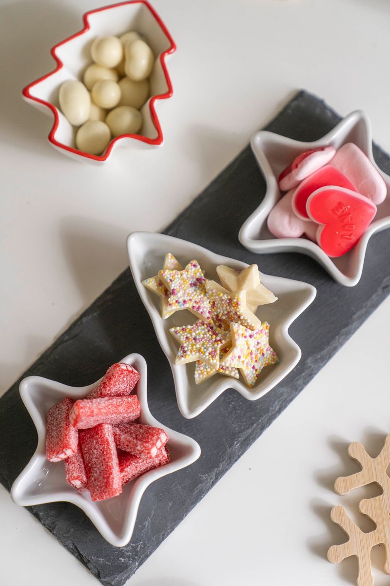 Serveringssett - Julehimmel 