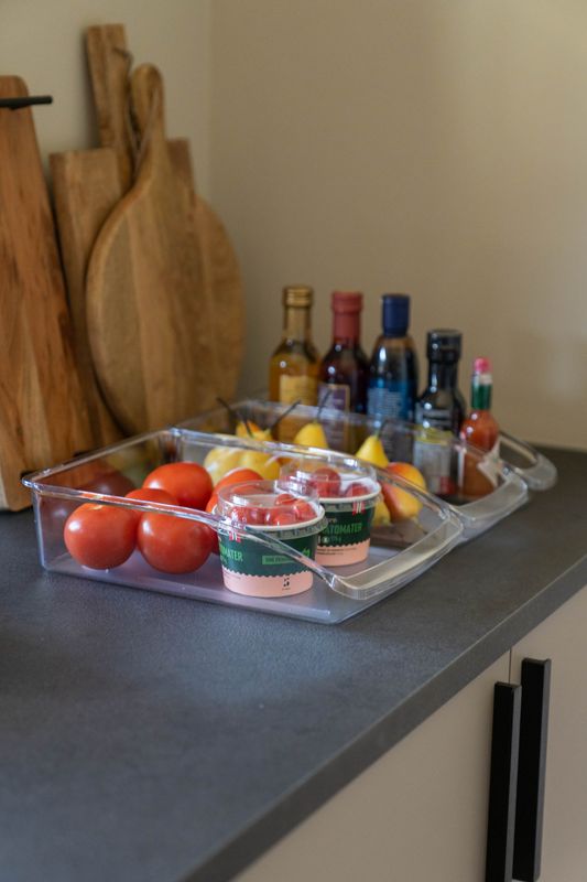Oppbevaringsbokser 3pk Gjennomsiktig