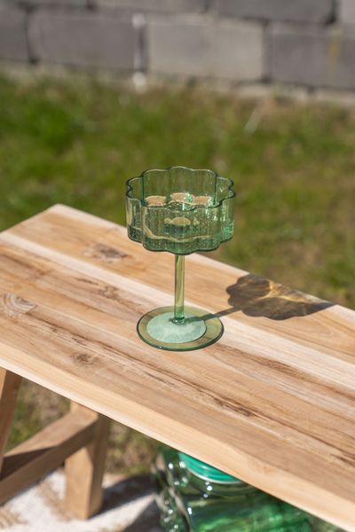 Hovedbilde Blomst cocktailglass – 230 ml – grønn