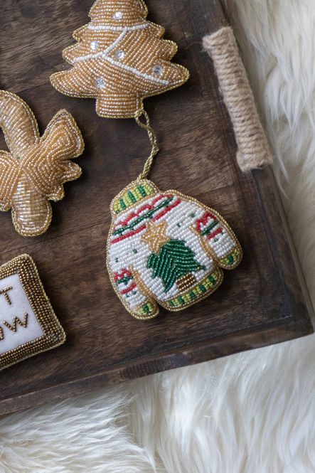 Hovedbilde Juletrepynt Paljett - Gull Genser