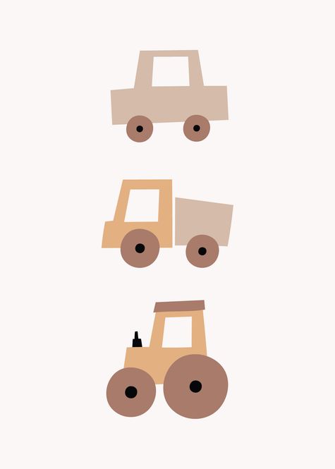 Hovedbilde Poster - Beige Bil 2