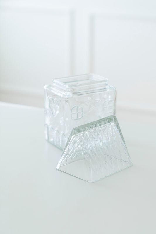 Glasskrukke Hus 1,5L