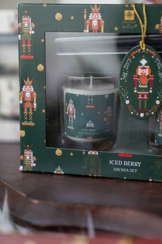 Gavesett duftpinner og duftlys Iced Berry