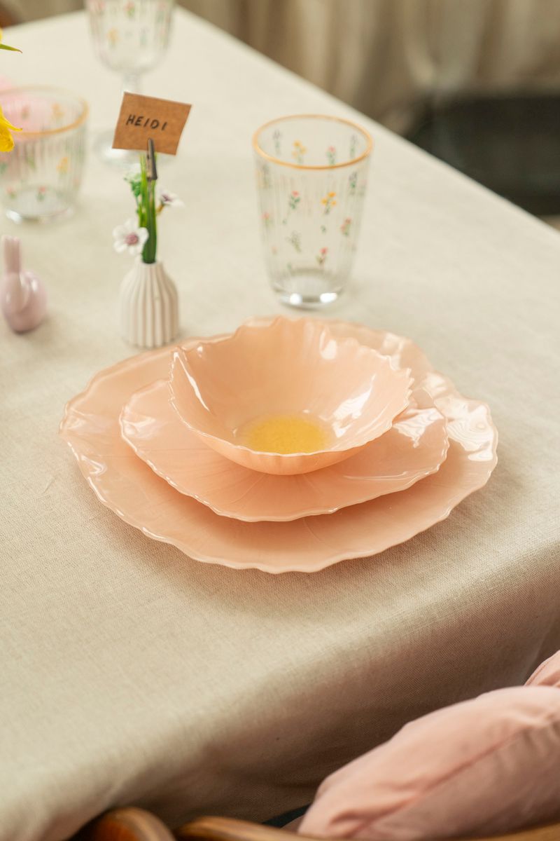 Valmue Tallerken 21cm - Fersken