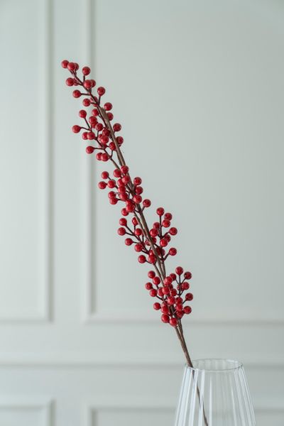 Hovedbilde Kunstig Plante Bær 95cm Rød