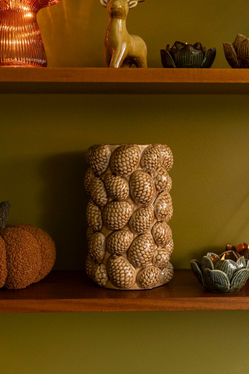 Vase - Kongle 23cm Brun