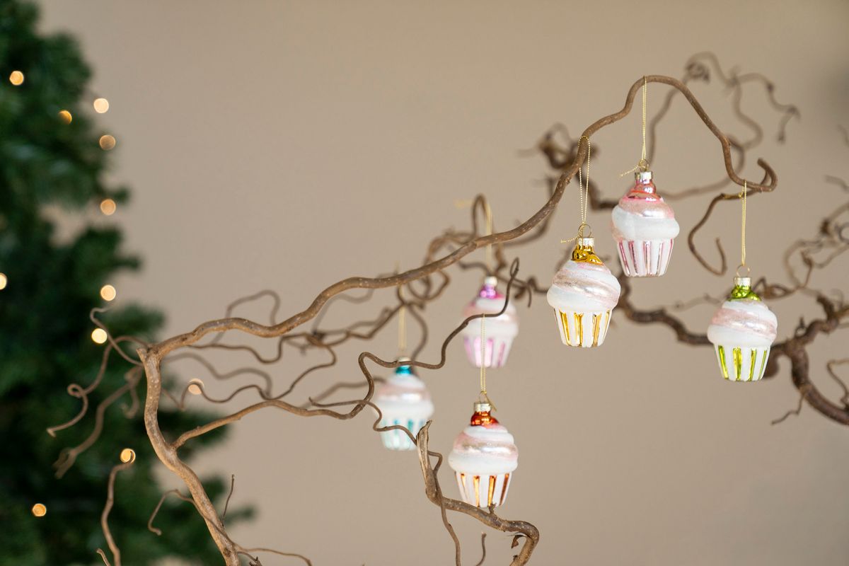 Juletrepynt - Cupcake Gul