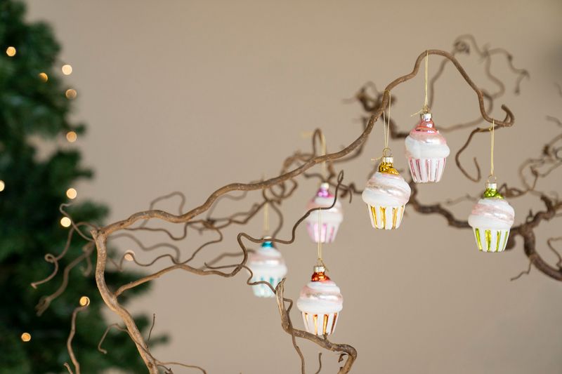Juletrepynt - Cupcake Gul