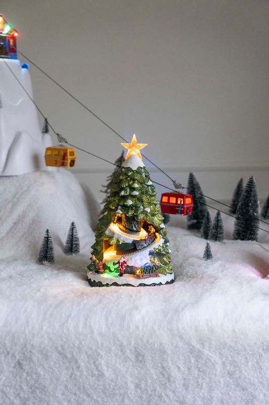 Juleby - Juletre m/tog