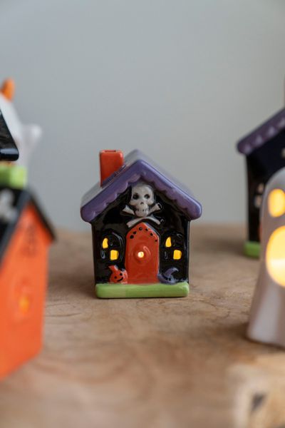 Hovedbilde LED Halloween Hus 10,5cm - Skalle